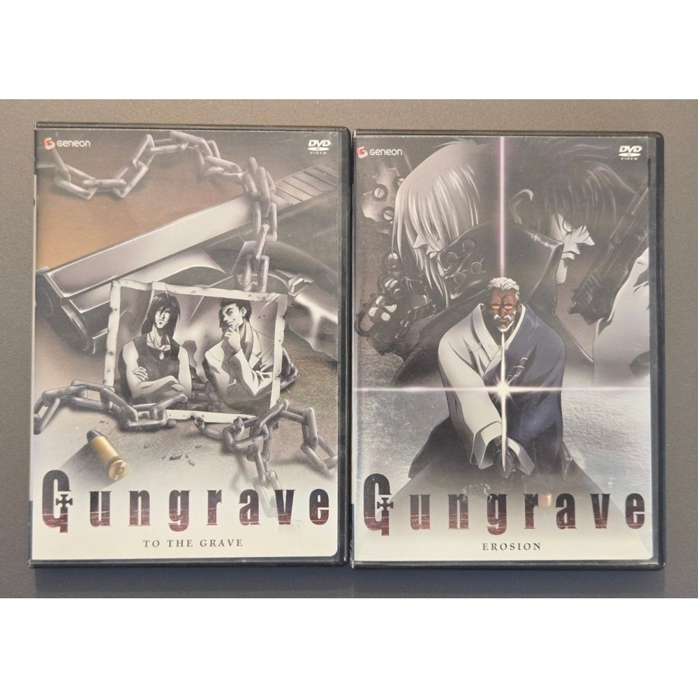 Gungrave Anime DVD Lot Vol 6 Erosion & Vol 7 To The Grave Geneon Pioneer
